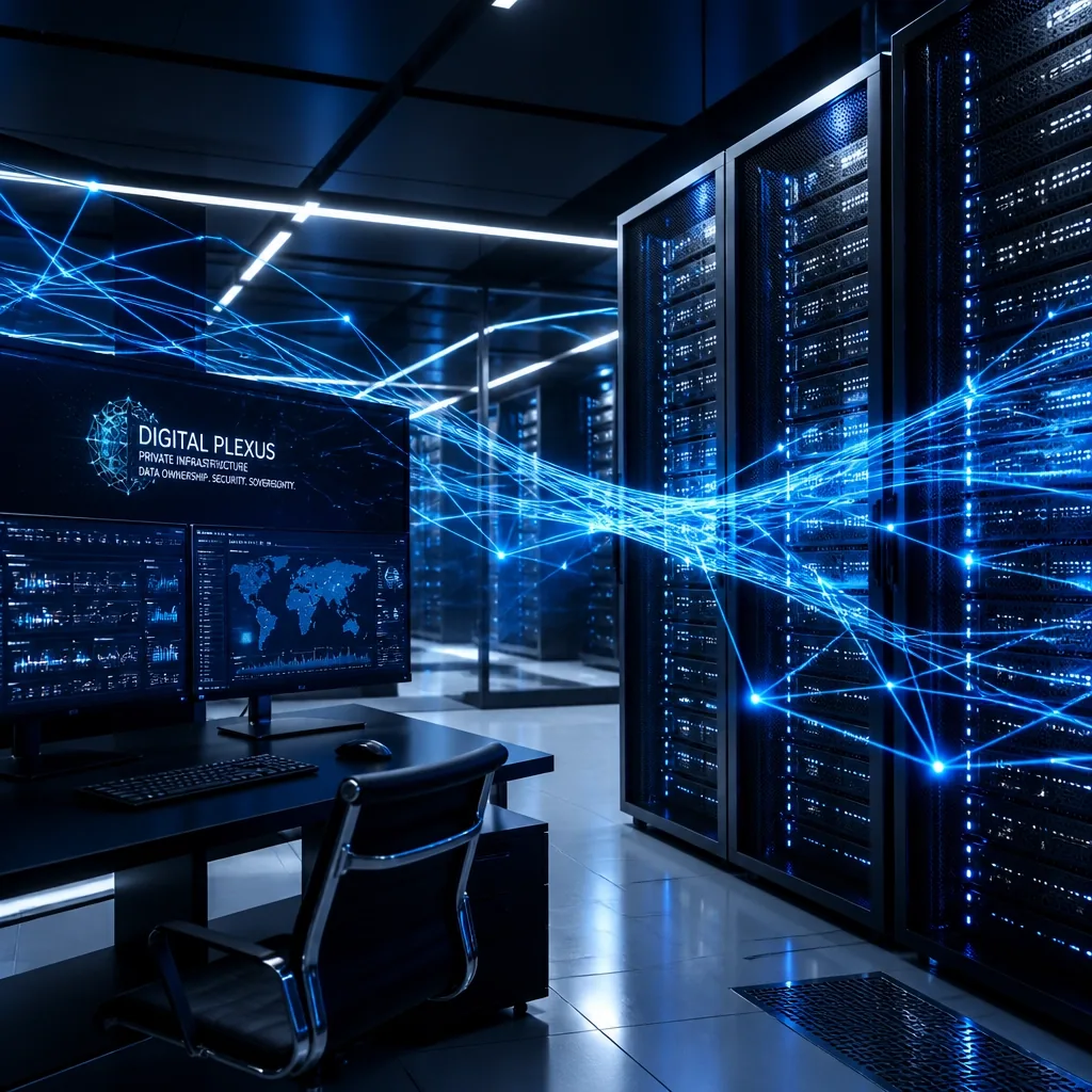 Servidor em data center, representando dados em infraestrutura própria