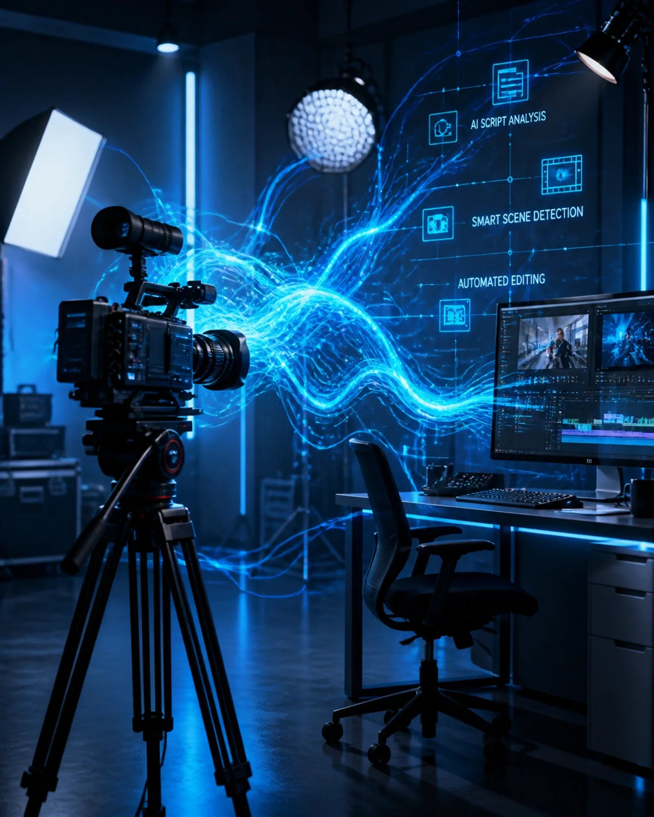 Produção de vídeo orquestrada por IA