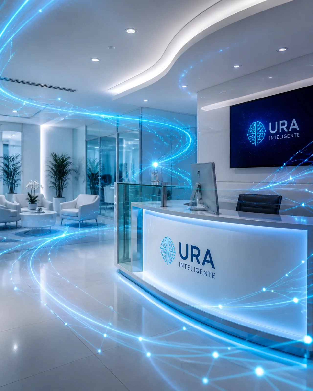 Um ambiente de atendimento orquestrado por inteligência artificial